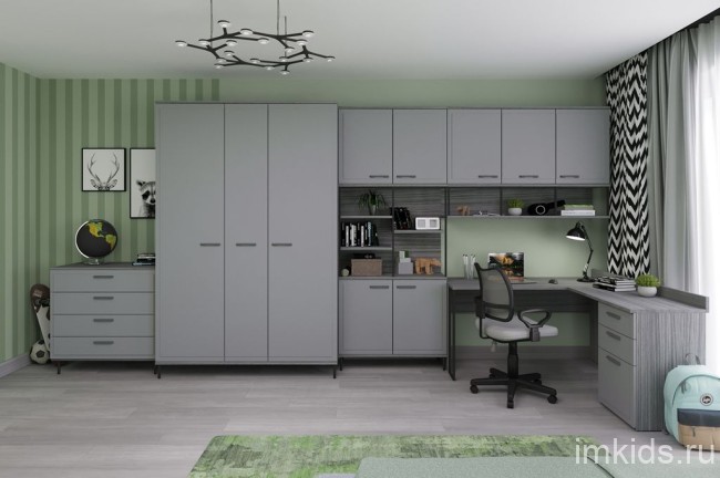 КОЛЛЕДЖ Стол письменный 1400 с угловым модулем