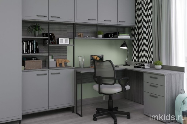 КОЛЛЕДЖ Стол письменный 1400 с угловым модулем