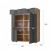 Комод Эмилия ЭЛ-20 (дуб крафт золотой графит  803х980х400)