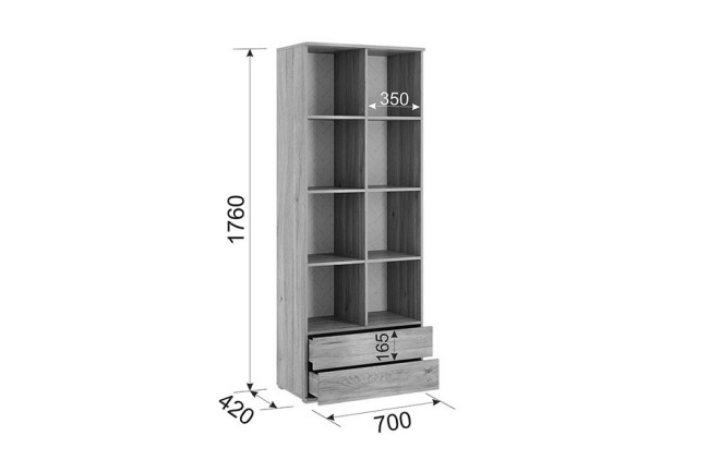 Гарнитур для детской Лайк К120 (дуб мария горчица, дуб мария  )