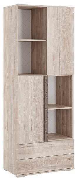 Шкаф комбинированный Лайк 14.01 (дуб мария дуб мария, какао  700x420x1760)