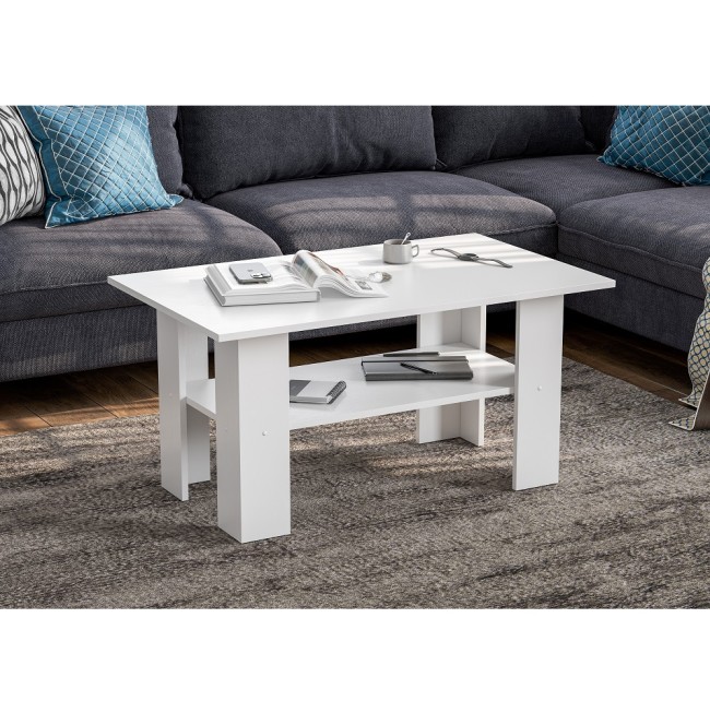 Столик журнальный СТЖ-001, белое дерево