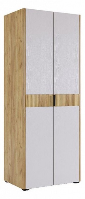Шкаф платяной Адам (дуб крафт золотой белое дерево  864x500x2170)