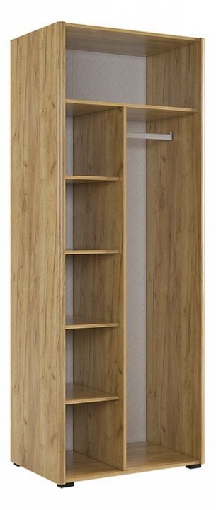 Шкаф платяной Адам (дуб крафт золотой белое дерево  864x500x2170)