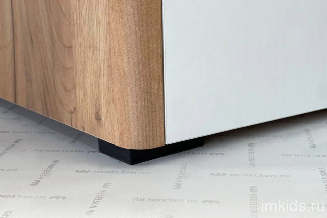 Шкаф платяной Адам (дуб крафт золотой белое дерево  864x500x2170)