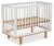 Кроватка Polini Kids Simple 340 (белый, бук   1244x644x960)