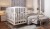 Кроватка Polini Kids Simple 340 (белый, бук   1244x644x960)