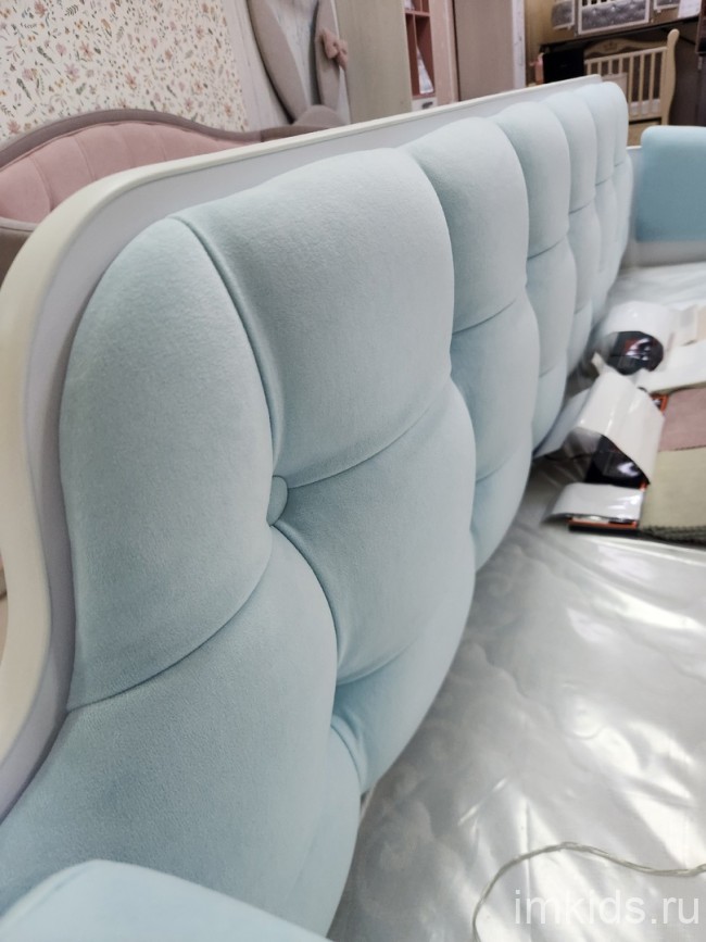 Кровать "Спорт", спальное место 170х80, ткань Тедди 331