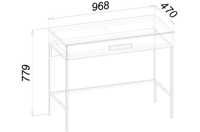 КОЛЛЕДЖ Стол туалетный