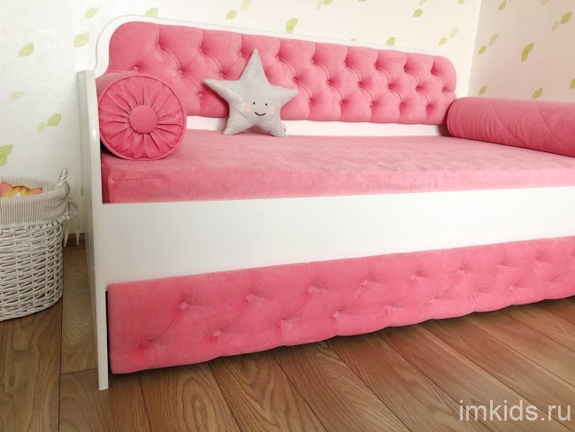 Тахта "Королевская" ящик с каретной стяжкой