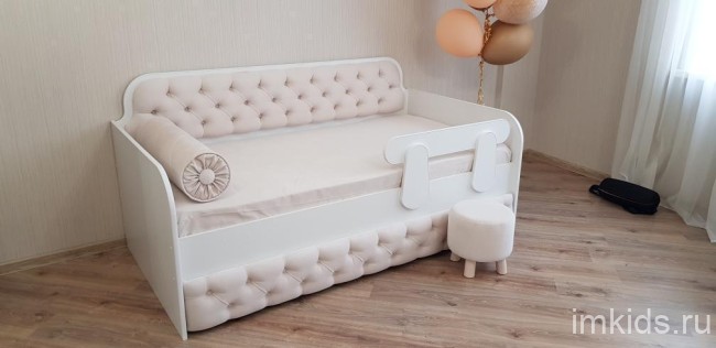 Тахта "Королевская" ящик с каретной стяжкой