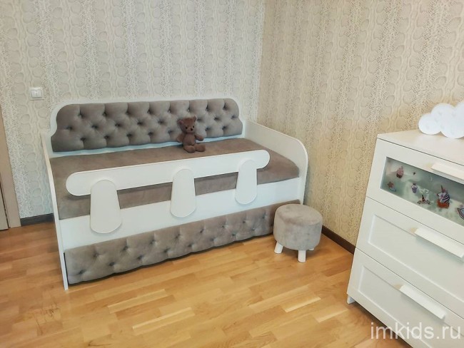 Тахта "Королевская" ящик с каретной стяжкой