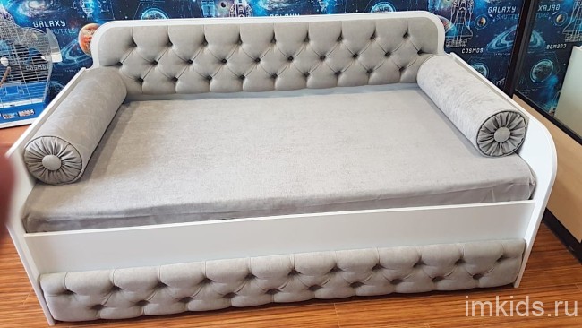 Тахта "Королевская" ящик с каретной стяжкой