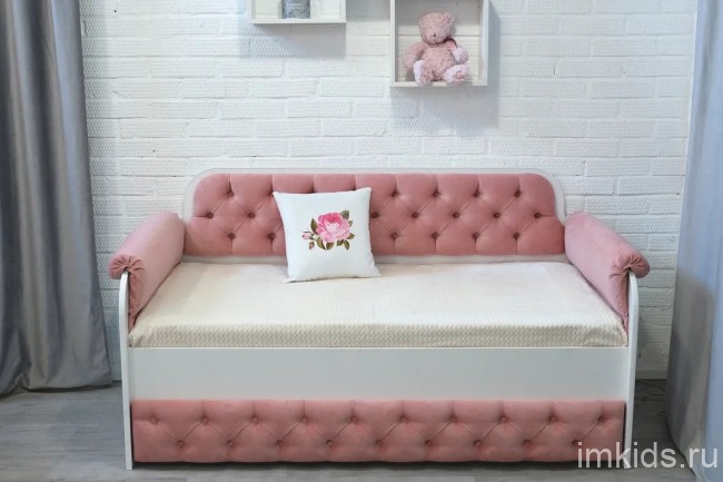 Тахта "Королевская" ящик с каретной стяжкой