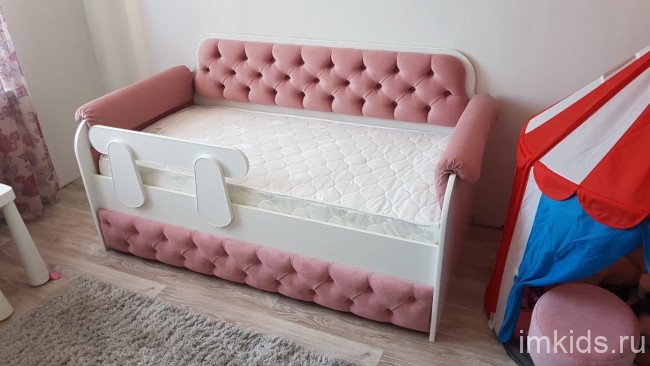 Тахта "Королевская" ящик с каретной стяжкой