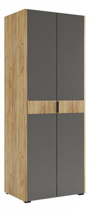 Шкаф платяной Адам (дуб крафт золотой графит  864x500x2170)