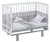 Кроватка Polini Kids Simple 340 (белый, серый   1244x644x960)