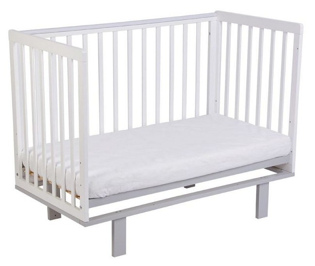Кроватка Polini Kids Simple 340 (белый, серый 1244x644x960) Кроватка Polini Kids Simple 340 (белый, серый 1244x644x960)