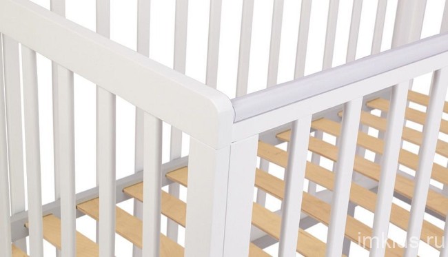 Кроватка Polini Kids Simple 340 (белый, серый 1244x644x960) Кроватка Polini Kids Simple 340 (белый, серый 1244x644x960)