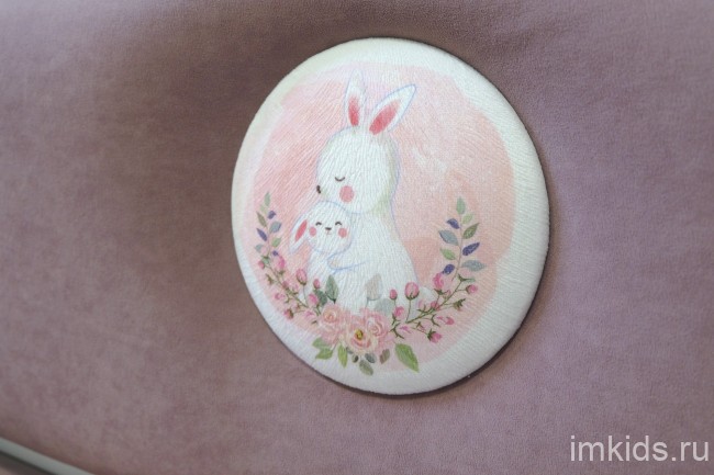 Детская кровать тахта "Тедди", цвет 633 дымчатая сирень