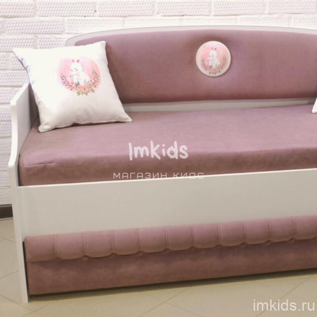 Детская кровать тахта "Тедди", цвет 633 дымчатая сирень