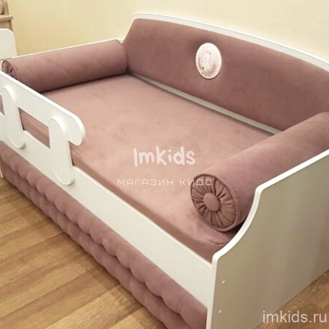 Детская кровать тахта "Тедди", цвет 633 дымчатая сирень