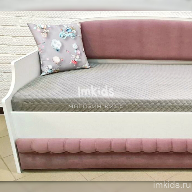 Детская кровать тахта "Тедди", цвет 633 дымчатая сирень