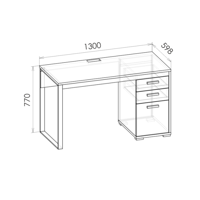 Либерти Стол письменный С1 