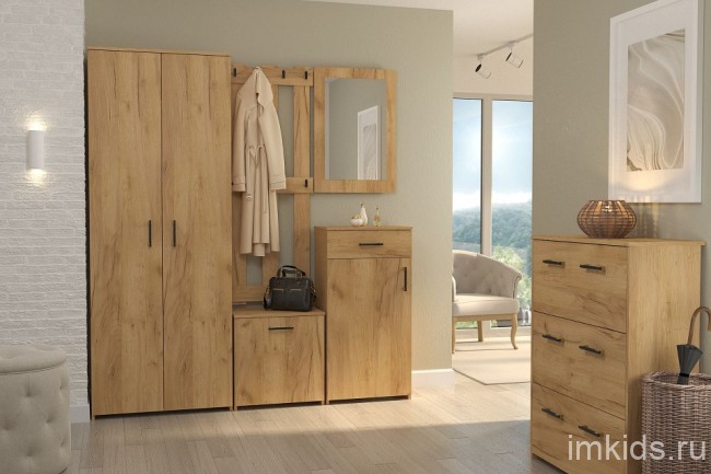 Тумба для обуви Агата АТ-1 (дуб крафт золотой дуб крафт золотой  800x350x1083)