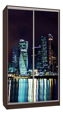 Шкаф-купе Рио 7-600 07 (венге цветной рисунок  1200x604x2305)