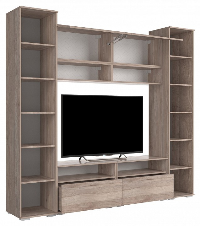 Стенка для гостиной Лайк КГ4 (дуб мария дуб мария, какао  )