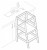 Подставка детская Polini Kids Sky (белый   440x550x900)