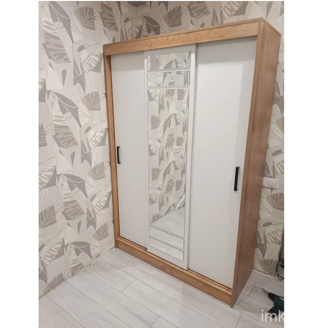 Шкаф-купе Тео ШКК-02, крафт/белый