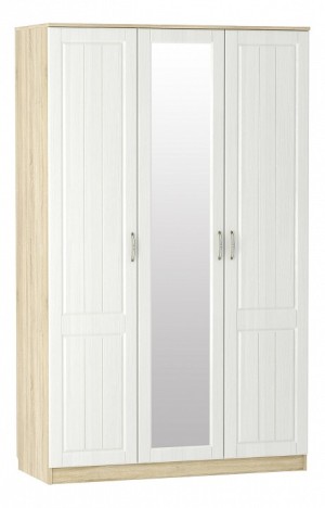 Шкаф платяной Оливия НМ 040.33 (дуб сонома белый  1350x584x2198)