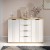 Комод Эмилия ЭЛ-21 (дуб крафт золотой меренга  1202х820х450)