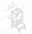 Подставка детская Polini Kids Step (белый   390x510x900)