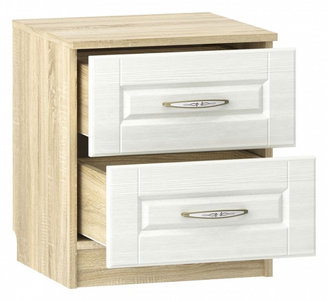 Тумбочка Оливия НМ 040.37 (дуб сонома белый  448x420x511)