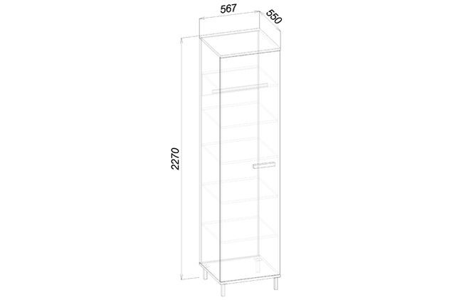 КОЛЛЕДЖ Шкаф-пенал ШП