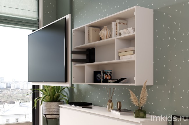 Шкаф навесной под ТВ Эко ШКН-06