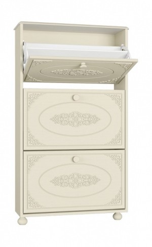 Тумба для обуви Ассоль плюс АС-46 (ваниль ваниль  700x225x1230)