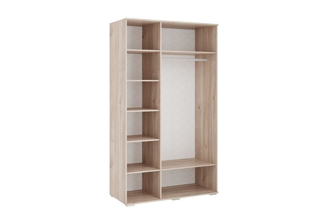 Шкаф платяной Лайк 05.01 (дуб мария дуб мария, изумруд  1200x550x2100)