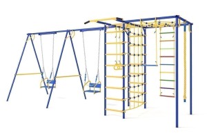 Уличный комплекс Вереск модель 3 с 2мя качелыми и паутиной