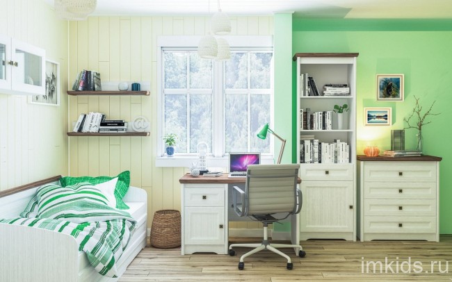 Комод Тиволи МН-035-10 (белый, дуб стирлинг белый  900x380x940)