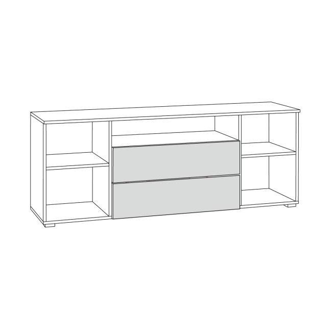 Тумба под ТВ 16.47 Остин Белый шагрень, Дуб Золотой