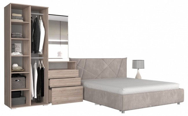 Набор для спальни Лайк КС127 (дуб мария галька, дуб мария галька )