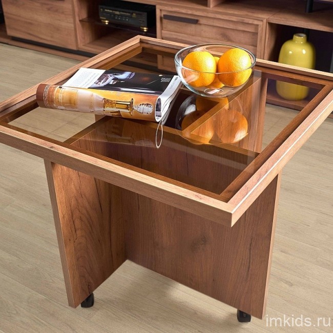 Столик журнальный Nature 16, дуб табачный