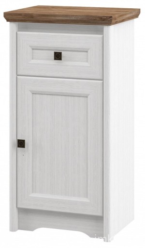 Тумба Тиволи МН-035-12 (белый, дуб стирлинг белый  500x380x940)