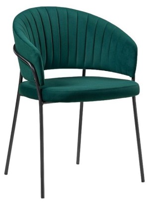 Стул Лео (черный  бирюзовый velutto 20 560x520x800)