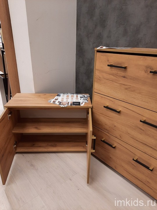 Тумба Агата АТ-3 (дуб крафт золотой дуб крафт золотой  800x350x570)