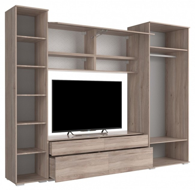 Стенка для гостиной Лайк КГ1 (дуб мария графит, дуб мария  )